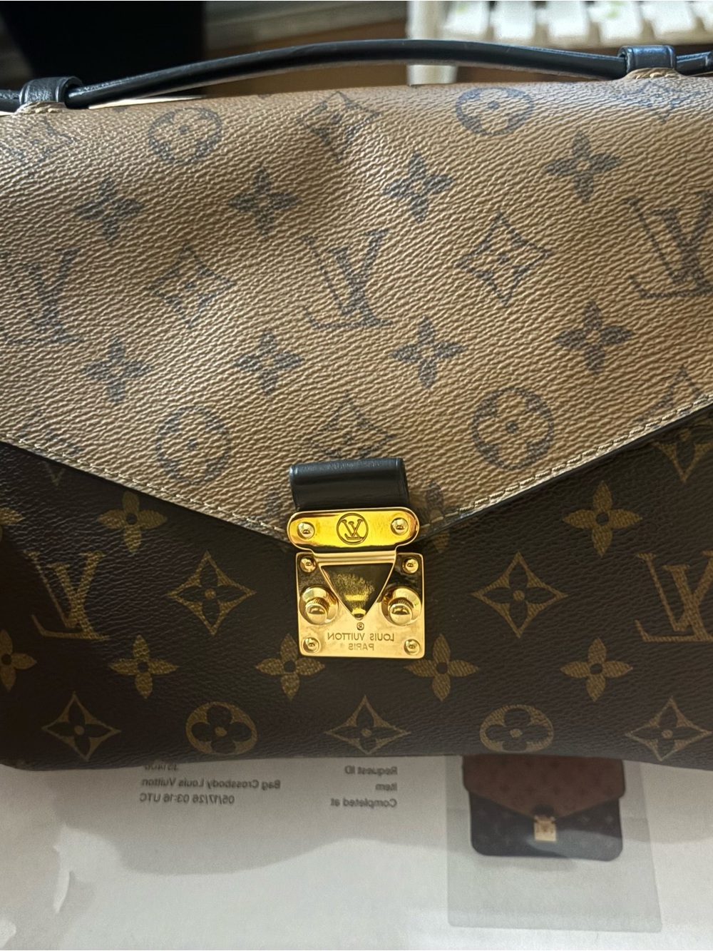 Louis Vuitton Brown Reverse Monogram Pochette Matisse